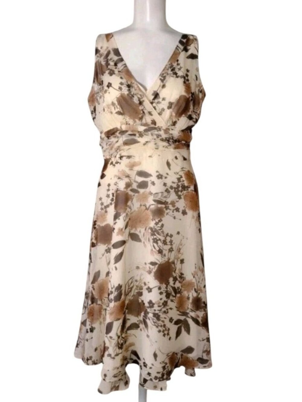 Vintage Babydoll Floral Fairy Dress 8 Cottagecore Romantic Ethereal Flowy Lined